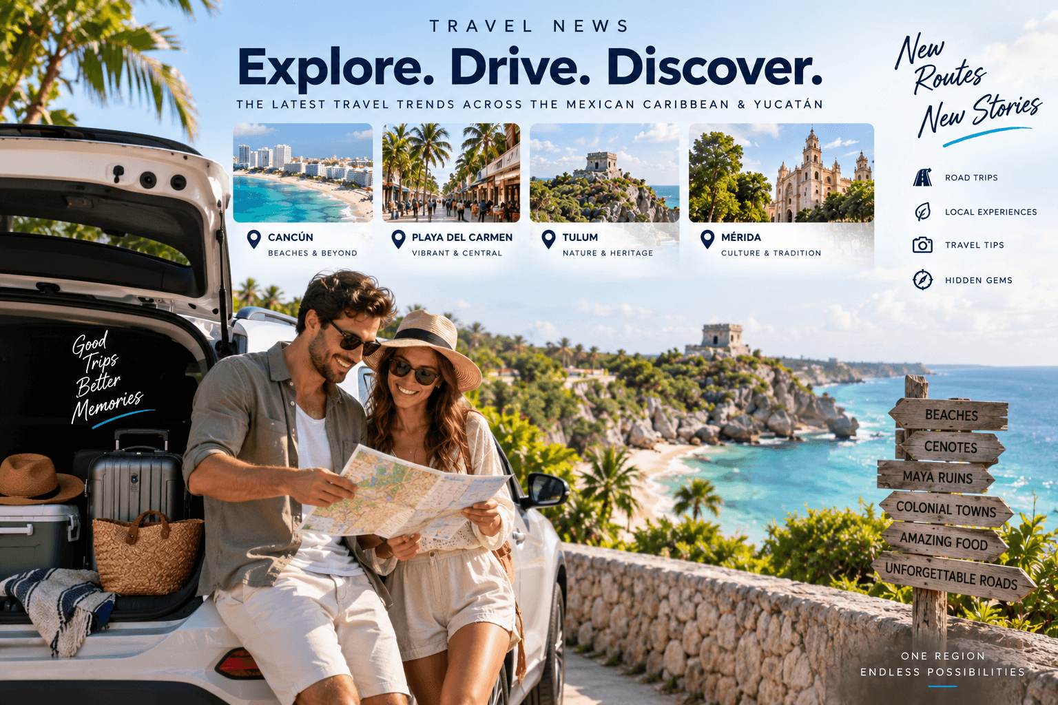 Explore More of Mexico: Car Rental News & Road Trip Trends Across Cancun, Playa del Carmen, Tulum & Mérida
